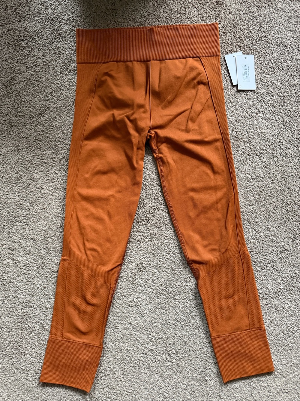 Halfdays base layers Sophia High-Waist Leggings in Caramel - Size L NWT